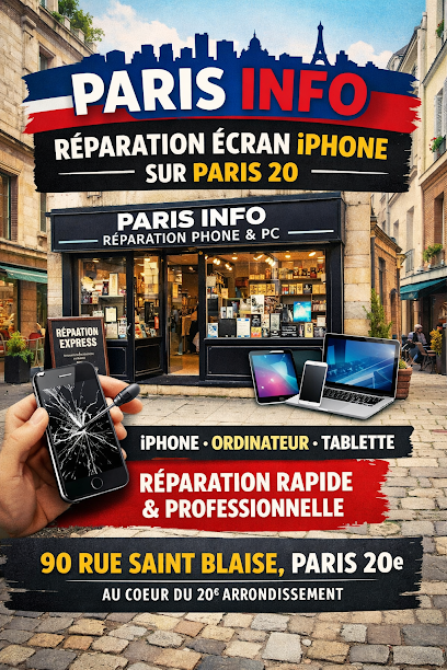 Paris Info - Réparation Iphone Sur Paris 20, Atelier De Réparation De Téléphones à Paris 20