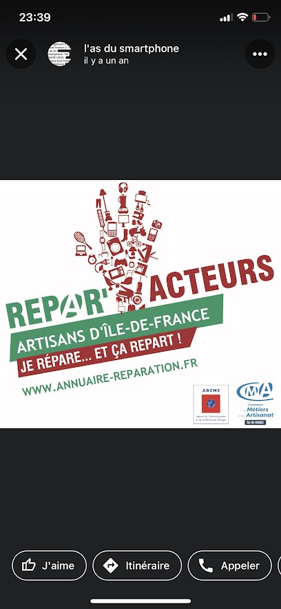 L'as Du Smartphone, Atelier de Réparation de Téléphone à Thiais
