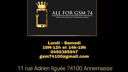 All For Gsm 74, Atelier de Réparation de Téléphone à Annemasse